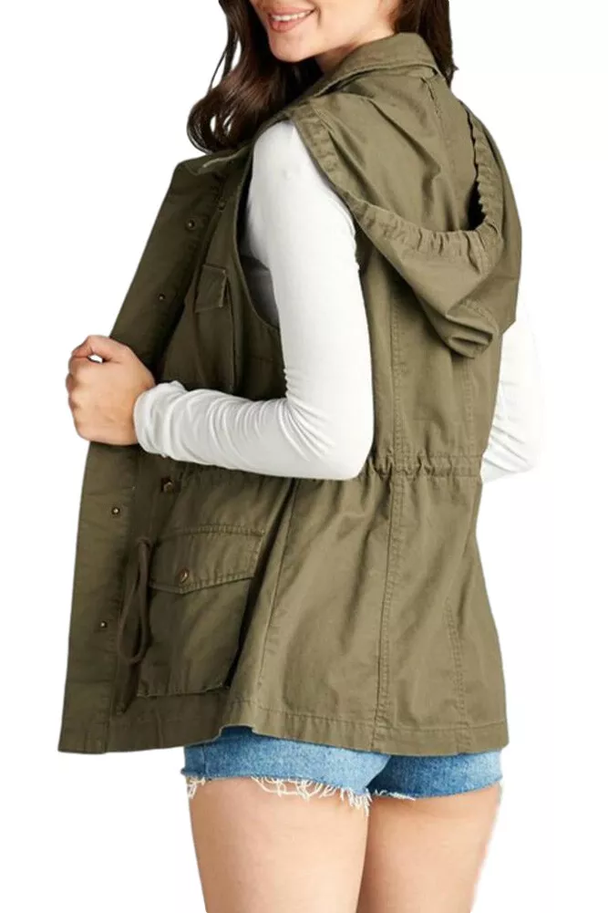 Hooded utility deals vest