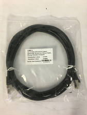 New Cat 6 Shielded Patch Cable, Snagless, Black 3m Plenum 28 awg