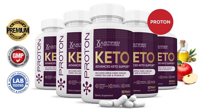 Proton Keto ACV Pills 1275 MG Stronger Than Gummies Keto Support 5 Bottles