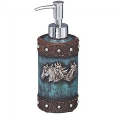 JTI Horse Head and Blue Leather Soap Pump