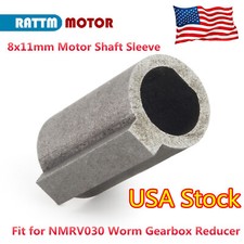  US  8x11mm Motor Shaft Sleeve 8mm to 11mm Adapter for NMRV030 Worm Gear Reducer