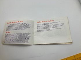 Dr Jekyll and Mr.  Hyde NES Nintendo Original  Manual Has Wear  c6