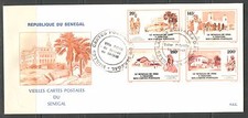 SENEGAL 1988, LANDMARKS, NATIVES, Scott 794-797 on CACHETED FDC