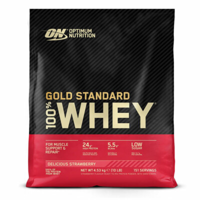 ON Optimum Nutrition 100% Whey Gold Standard 4,5kg 4500gr Erdbeere