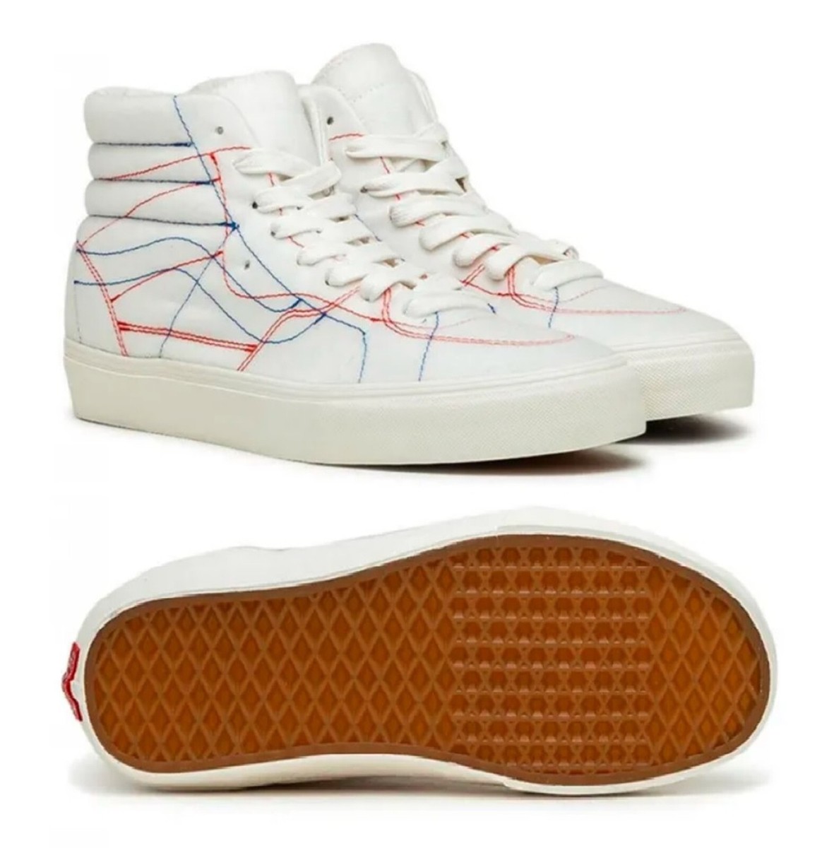 NEW Vans Vault X Taka Hayashi DIY Hi LX Men Shoes, White, # 721454
