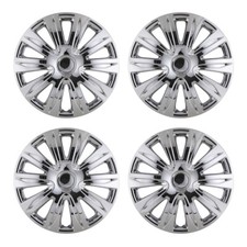15 4pcs Hubcaps Wheel Covers Snap On Hub Caps Fit R15 Tiresteel Rim Chrome