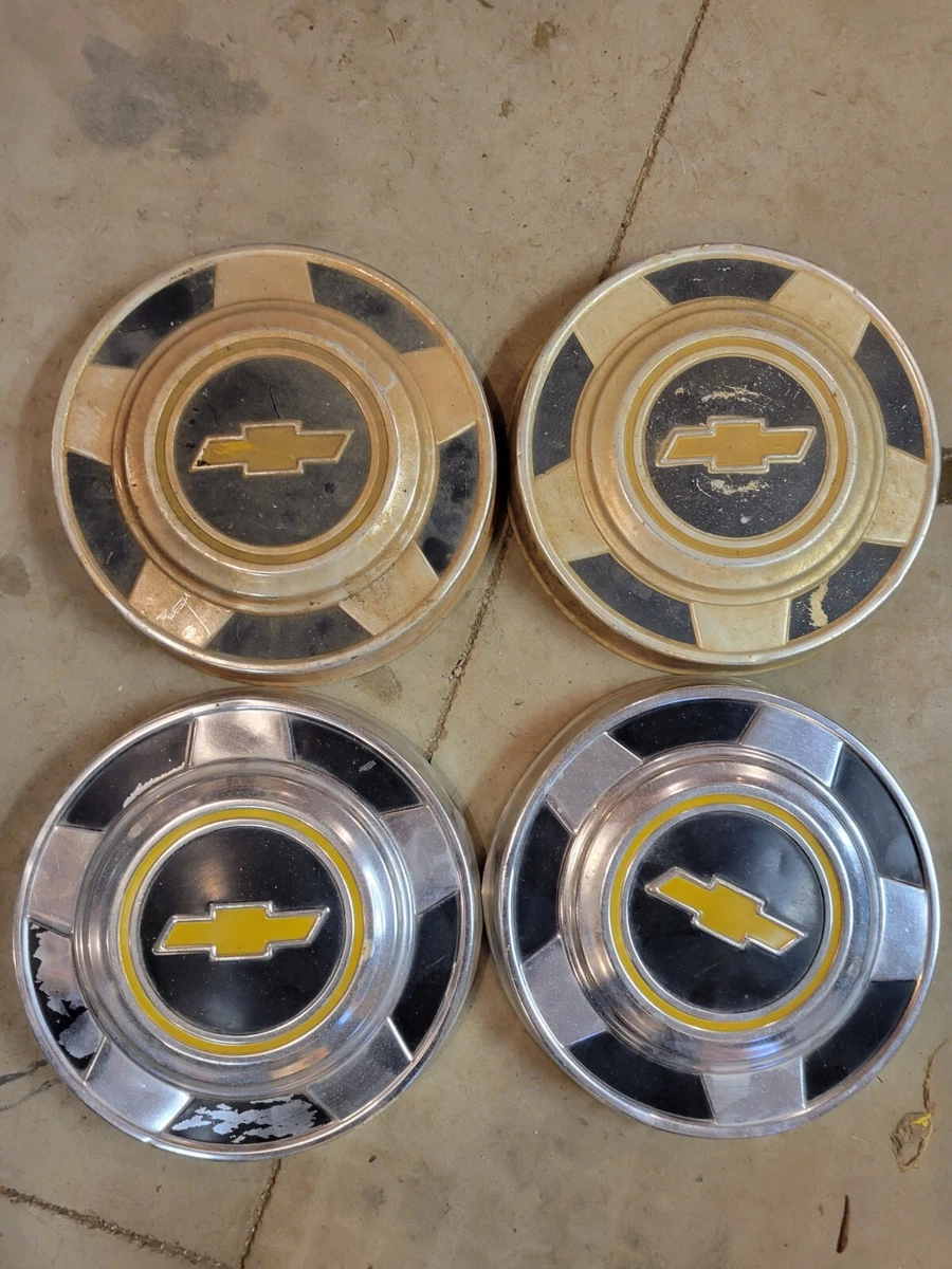 1977 1987 Chevy C10 Chevrolet 1 2 Ton Pickup Truck 10.5 Dog Dish Hubcaps OEM
