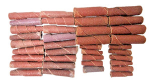 NORTON CARTRIDGE ROLLS (LOT OF 37) (18) 1/4X1-1/2 (8) 3/8X1-1/2" (11) 5/16X1"