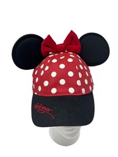 Disney Parks Minnie Mouse Ear Baseball Hat Cap Polka Dot Youth Toddler Size