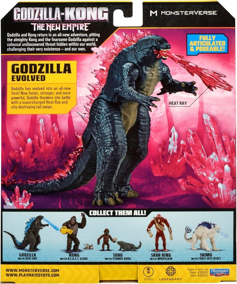 Playmates Godzilla x Kong The New Empire 6” GODZILLA EVOLVED
