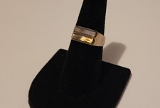 Vintage Sterling Silver 925 JPF Mexico Abalone Shell Ring Size 8.5