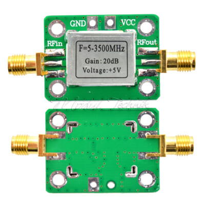 20dB 5-3500MHz with Shield RF Broadband Low Noise Signal Amplifier ...