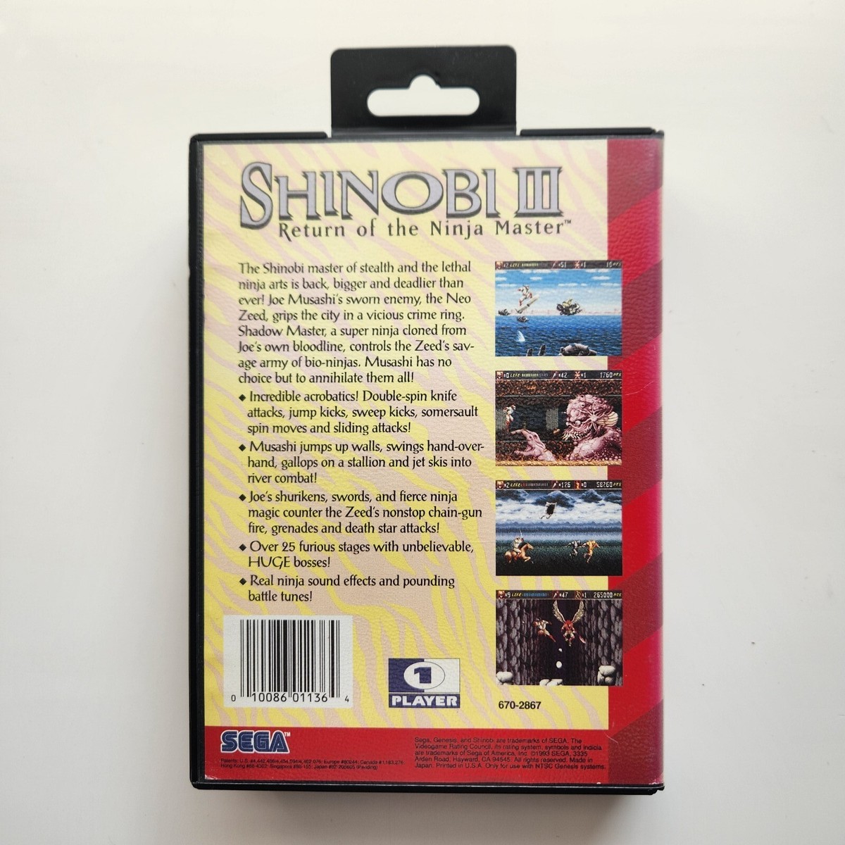 Shinobi III: Return of the Ninja Master CIB Sega Genesis