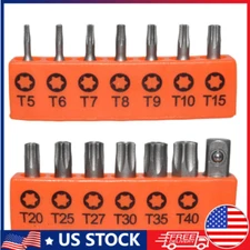 14-Piece Security Torx Bit Set Tri-Wing Hex Star Screwdriver Tamper-Proof Tools
