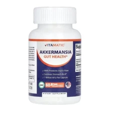 Vitamatic, Akkermansia, Gut Health, 60 Delayed Release Caps