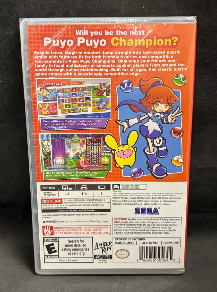 Puyo Puyo Champions (LRG) (Nintendo Switch) NEW | eBay