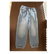 Carter's boys Denim Jogger Jeans 5/5A Light Wash Elastic Waist