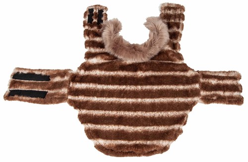 ® Luxe 'Tira-Poochoo' Tiramisu Patterned Mink Fur Dog Coat - Dog Jacket with ... - Picture 9 of 9