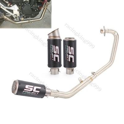 #ad For Lifan KPT200 KPM200 2021 2025 Full Exhaust System Header Pipe Carbon Muffler $152.79