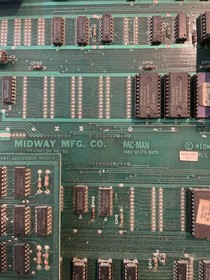 MS PACMAN Arcade Game PCB Board - 100% Complete But Untested. With Speed Up Rom