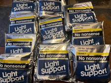 No Nonsense Light Support Pantyhose Queen Size Sandalfoot Reinforced Toe NEW/10