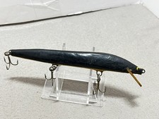 Vintage Early Bagley Bang-O-Lure All Black All Brass Name On Belly