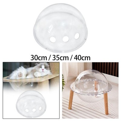 Space Clear Capsule Clear Hollow Dome Dustproof Acryl Cat House Accessory Dome