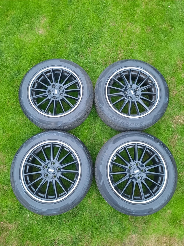 4x Winter Reifen/Räder mit Felgen gebraucht 225/55/R17 Zoll für MINI geeignet  - Bild 2 von 3