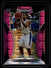 2019 Panini Prizm Draft Picks #55 Justin Wright-Foreman Prizms Pink Pulsar