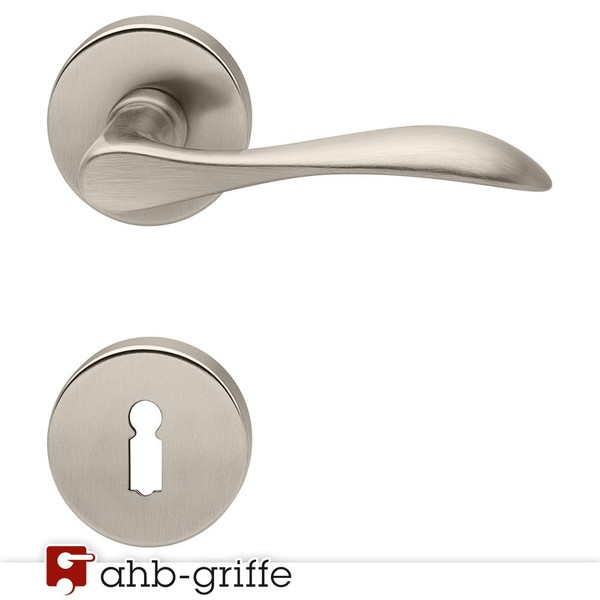 Conmetall TüRgriff Bremen Rosette Nickel Matt Bb TüRdrüCker TüRbeschlag-image