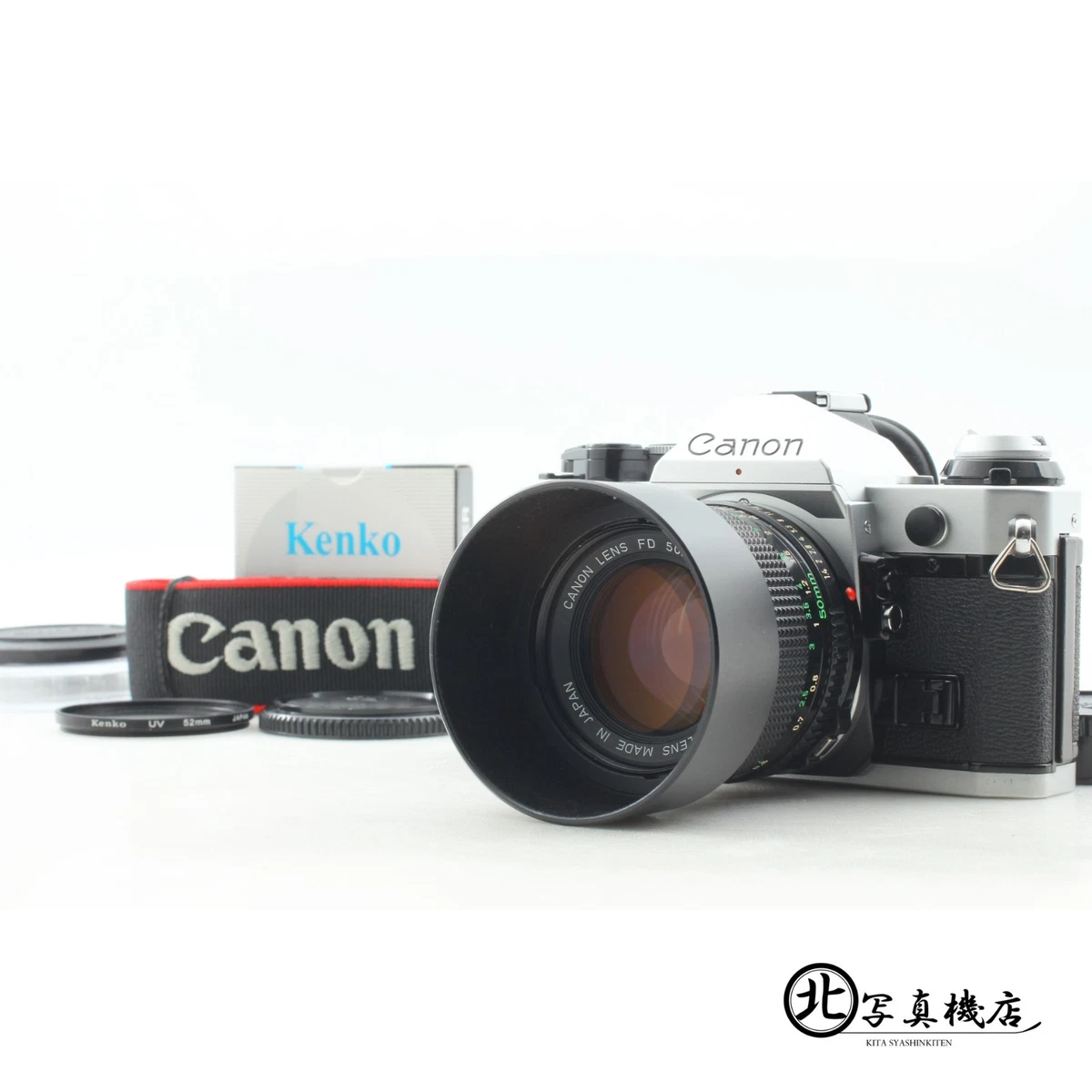 [EXCELENTE COMO NUEVO] Canon AE-1 Programa Plateado 35 mm Cámara fotográfica NFD 50 mm f1,4 Lente JAPÓN