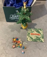 14. Hantel Pewter Miniature Figure - Rare Christmas Tree Set fully complete