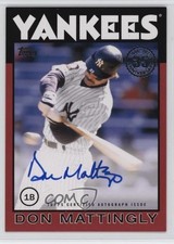 2021 Topps 1986 Topps Baseball Auto Red /25 Don Mattingly #86A-DM Auto 0dj8