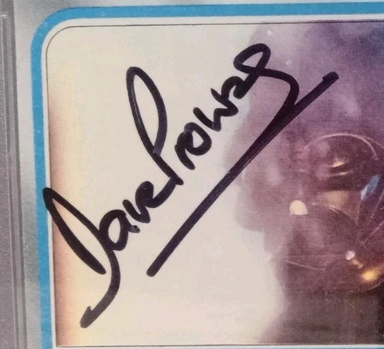 1980 TOPPS STAR WARS THE ESB DARTH VADER #208 SIGNED BY DAVE PROWSE GRADED - Image 2 of 4
