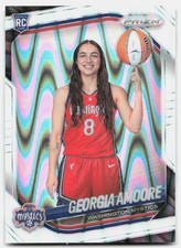 2025 Panini Prizm WNBA #140 Georgia Amoore White Seismic Prizms