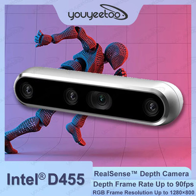 Intel RealSense Depth Camera Binocular D455 Inertial Measurement Unit 30fps RGB 