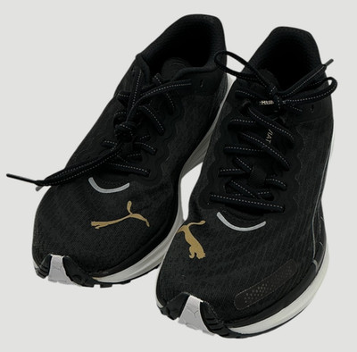 Puma Deviate Nitro 2 Women's Size 7.5 Puma Black/Team Gold Running Shoes NWOB