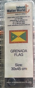 Island Water World Grenada Flag - 30 x 45 Centimeters