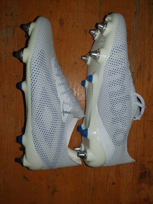 UMBRO VELOCITA VI PRO SG Herren Fußballschuhe Stollen Tiefer Naturrasen Weiß 8,5