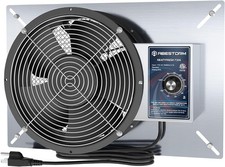 720 CFM Crawlspace Ventilation Fan W/ Humidistat 10 Inch Stainless Steel Vent