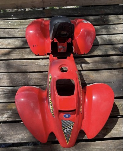 Polaris Scrambler 50 2001-2003 ATV Red Plastics and Seat Kit OEM Replacement
