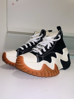 Converse Run Star Motion sneaker,  White/Black/Gum Honey'' colorway