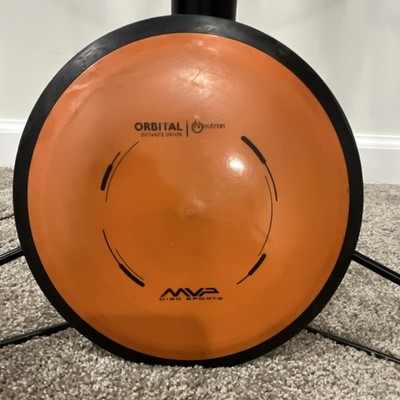 MVP Disc Sports Patent Pending Orbital Neutron Distance Driver Orange Black