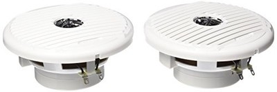 Jensen 6.5''  75W Coaxial Speakers, Silver/White