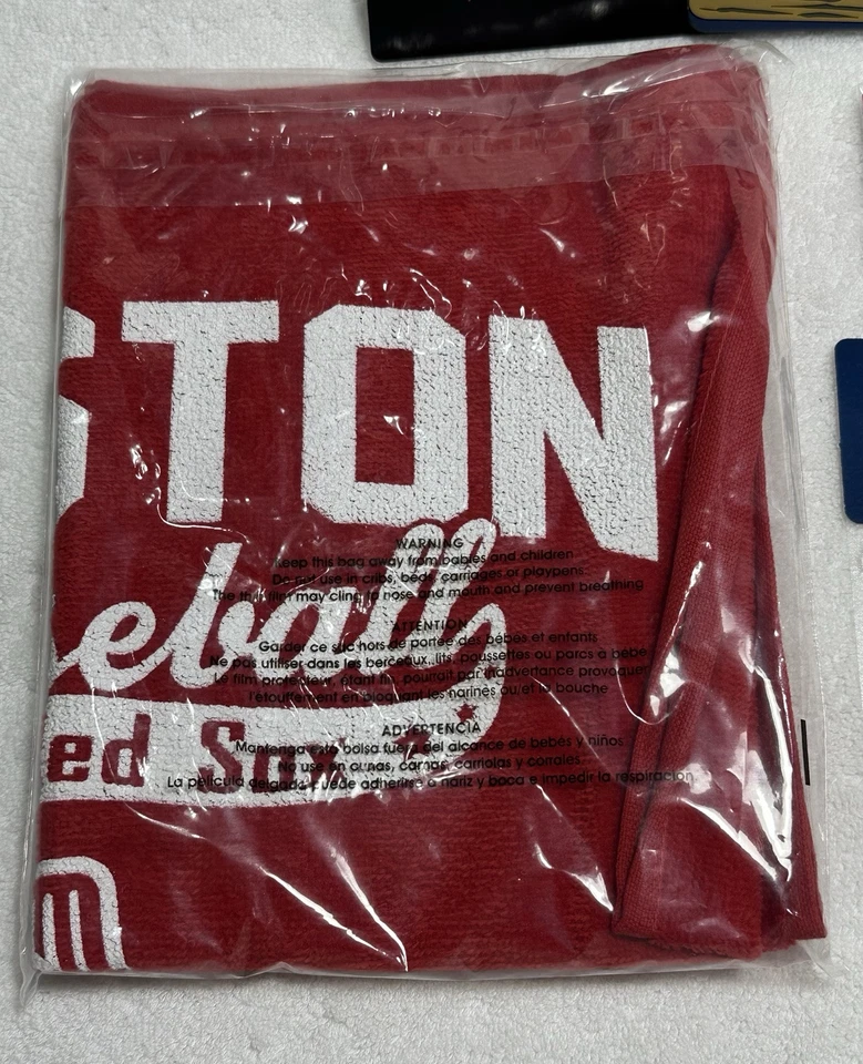 Boston Red Soxs MLB ~ Loot Crate Baseball ~ Spring Training Pin ~ Towel ~ Decal - Image 2 of 4