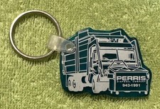 Vintage Perry Disposal Company Garbage Truck Keychain