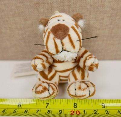 Vintage Nici Tiger Keyring Stuffed Animal Plush Retired 3''