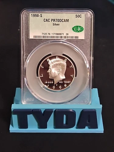 1998-S Kennedy Half Dollar Silver PR70 DCAM CAC