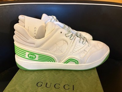 GUCCI Sneaker Basketball Damen Weiß Grün Größe 37 Neu Bo