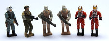 Star Wars MICRO MACHINES Action Fleet 6x Rebel Troops & Pilots (Galoob 1996)lose